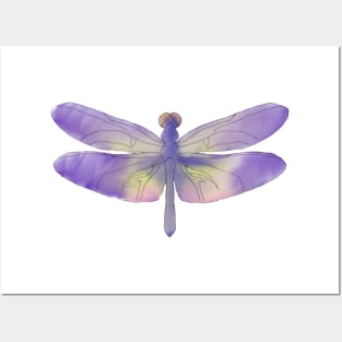 Dragonfly Watercolor Posters and Art